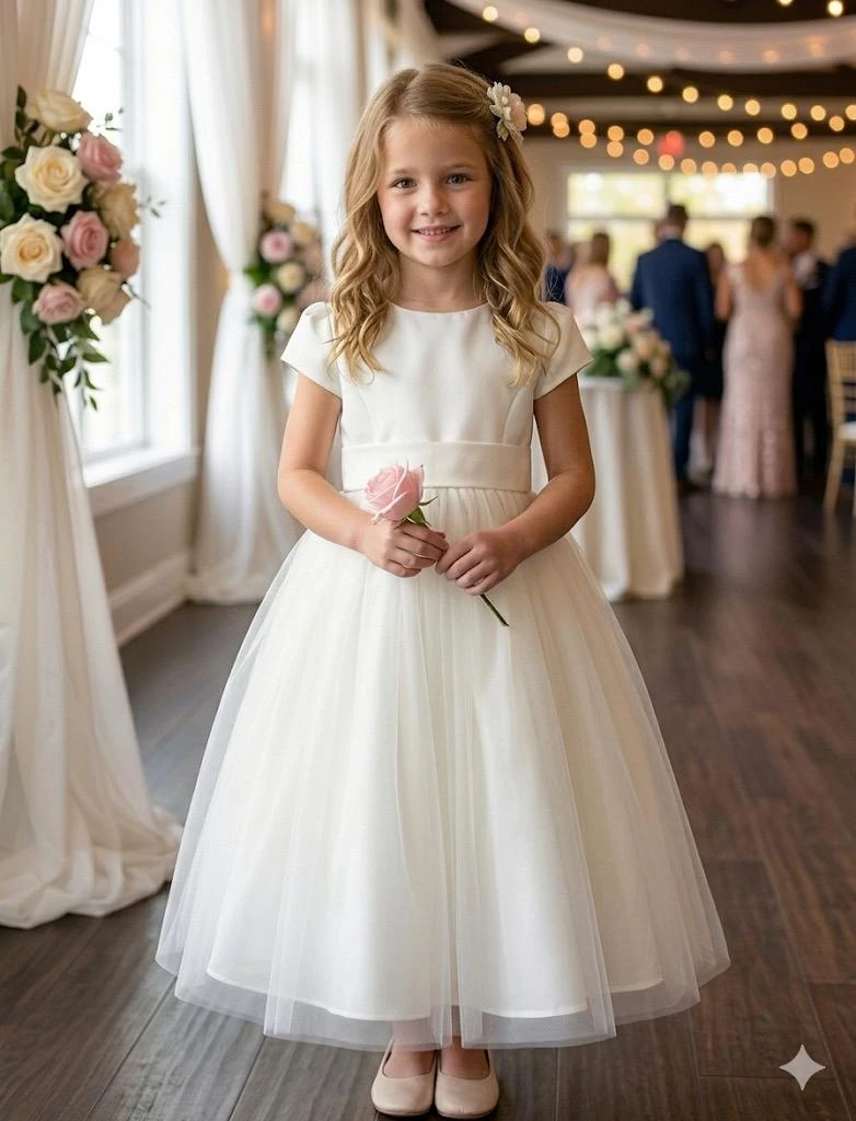 robe-de-demoiselle-d'honneur-blanche-personnalisee-pour-mariage-en-satin-manches-courtes-taille-haute-longueur-au-sol-robe-de-premiere-communion-pour-enfants