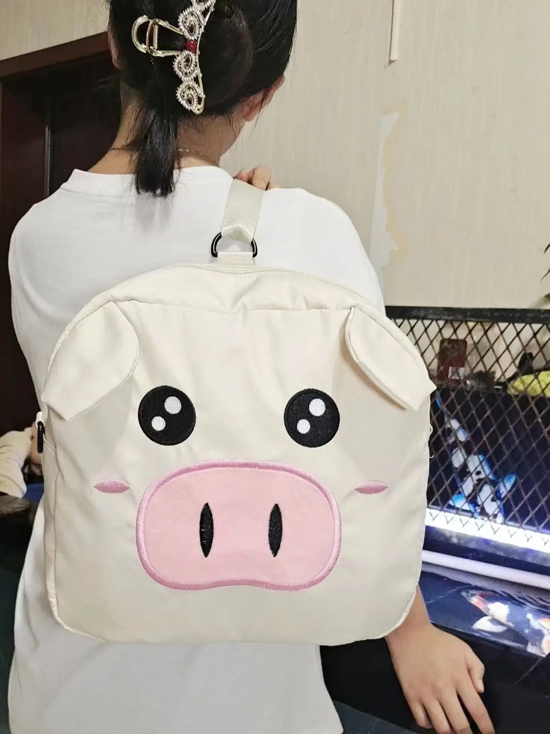 Cute Piggy Shoulder Bag Women\'s Spicy Girl Cloth Bag Travel Backpack Crossbody Bags for Women Skew Straddle Bag Purses Handbags