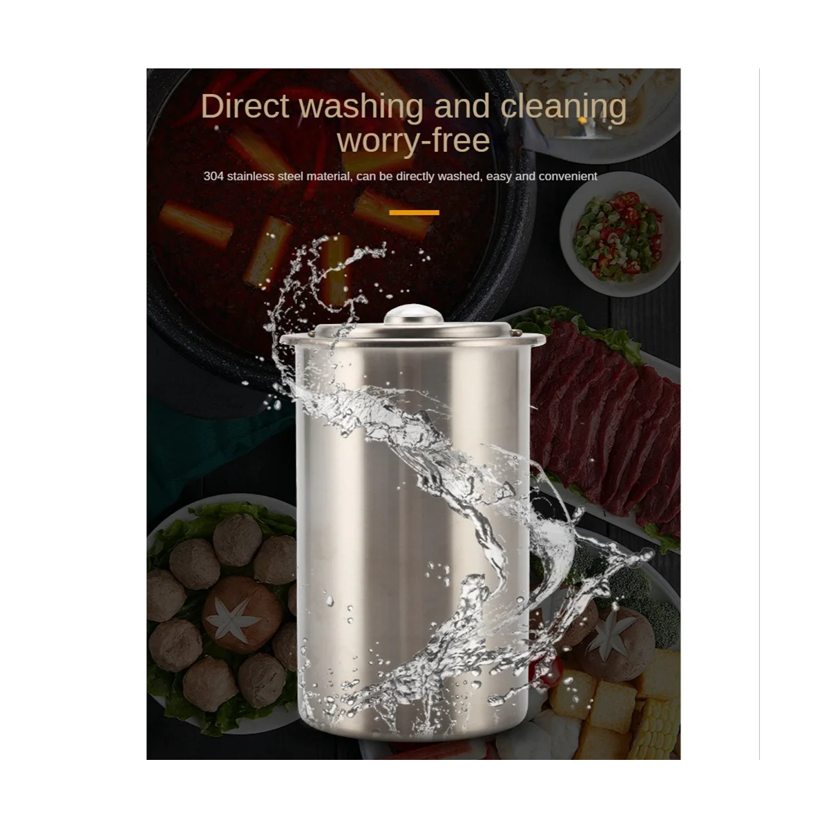 Pressa per prosciutto, pressa per carne in acciaio inossidabile di forma rotonda per realizzare carne sana con termometro