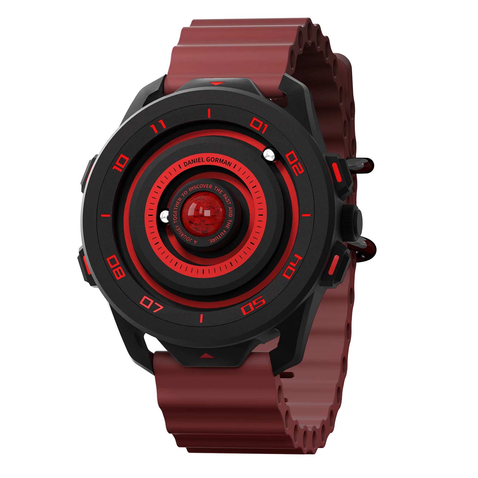 

DANIEL GORMAN Planet Series New Design Magnetic Analog Iron Ball Watch Hands Silicone Band Waterproof Luminous Men Quartz Watch
