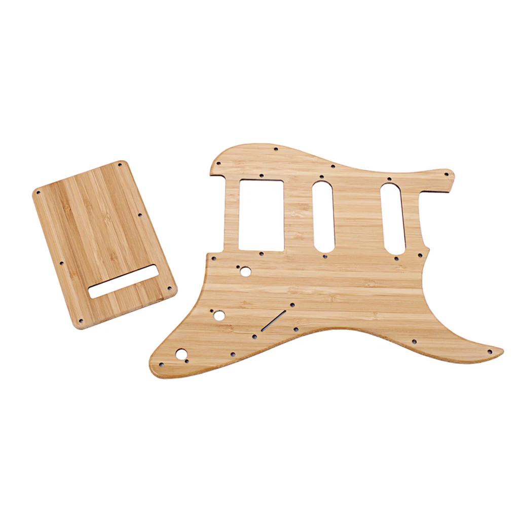 6-Strings Lightweight Guitar Smooth Pickguards Bamboo Single Coils Back Plate Solid Trem Cover Instrument Accessories