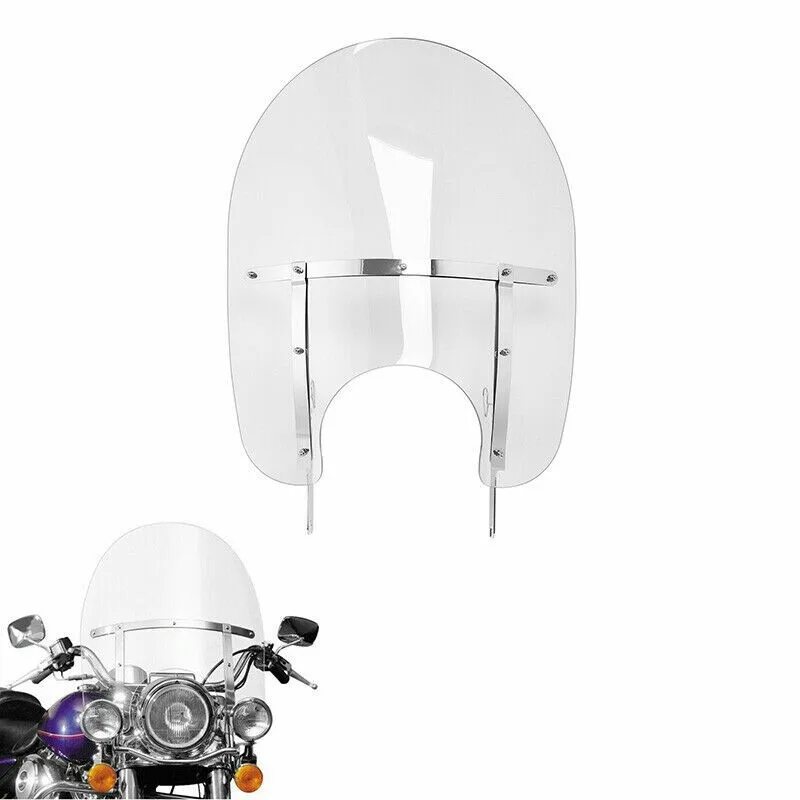 Motorcycle Detachable Windshield Windscreen Bracket Kits For Harley Touring Road King Classic FLHR FLHRCI 1994-2024 2021 2019