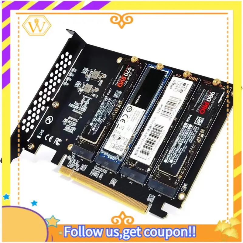 

Новейший адаптер PCIE Tom.2 NVME Адаптер Nvme M.2 PCI Карта PCI-E 32 Гбит/с PCI X16 M Key SSD Карта расширения компьютера Добавьте видео