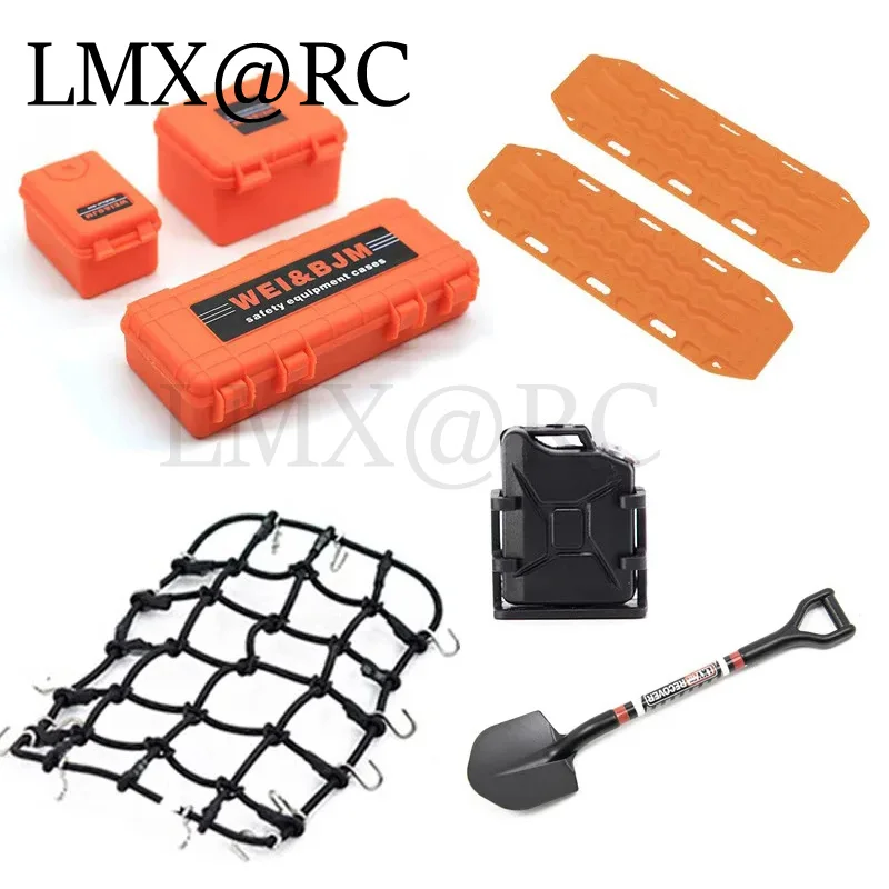 RC จําลองทรายบันไดกล่องเก็บกระเป๋าเดินทางสุทธิพลั่วการใช้ถังตกแต่งสําหรับ Axial SCX10 TRAXXAS TRX4 1/10 RC Crawler รถ