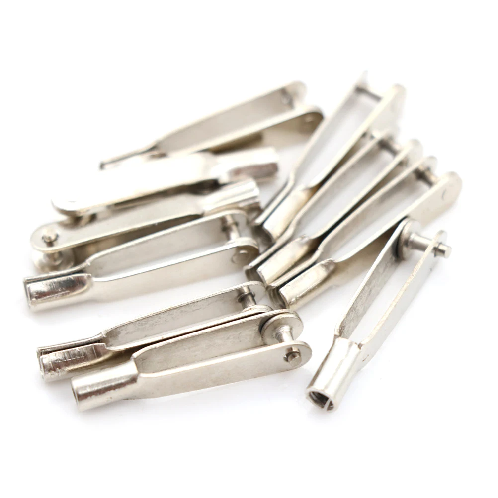 10Pcs M2/M3 Metal Clevis Chuck Rod Clamp for RC Airplane Car Boat