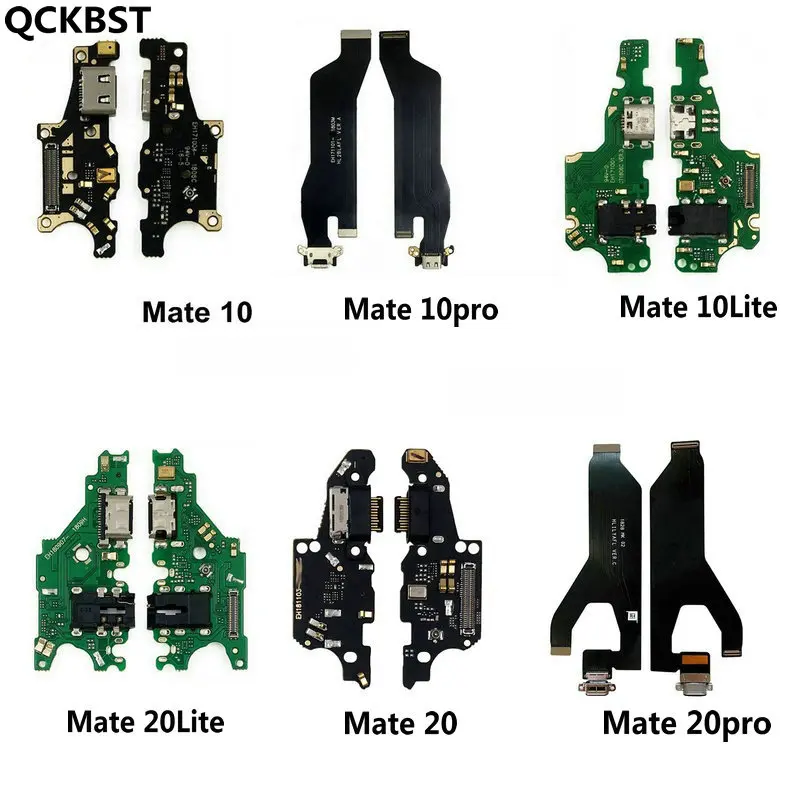 New Microphone Module+USB Charging Port Board Flex Cable Connector Parts For Huawei Mate 20 10 9 Pro Lite P Smart Plus 2019 S