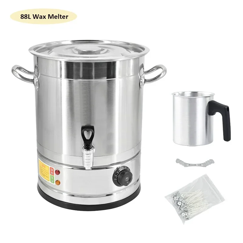 38L-88L  Commercial Stainless Steel Wax Candle Melters Electric Melt Candle Melting Pot