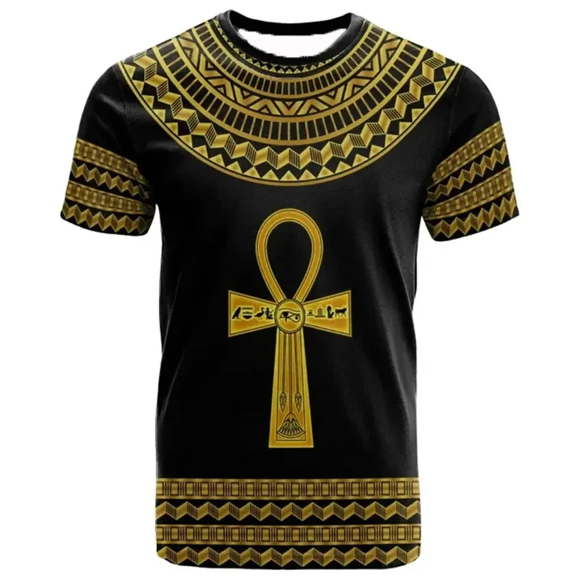 New Ancient Egypt Goddess Pharaoh 3D Print T-Shirts Men Women Short Sleeve T Shirt Oversized Harajuku Y2k Tees Tops Man Clothing