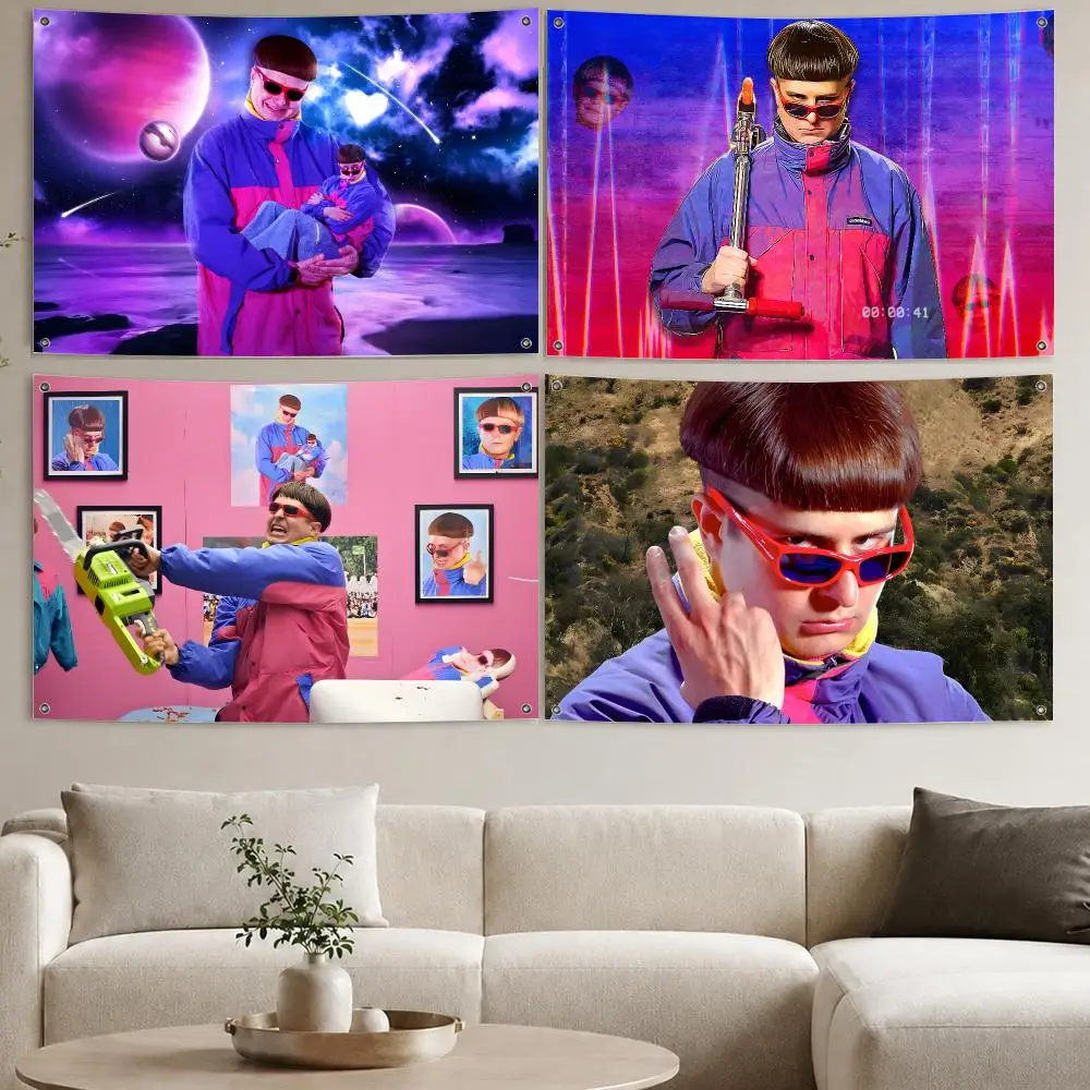 Singer O-Oliver Tree Ugly is Beautiful Flags Aesthetic Wall Tapestry Printed Wall Hanging Living Room Party Outdoor Decor