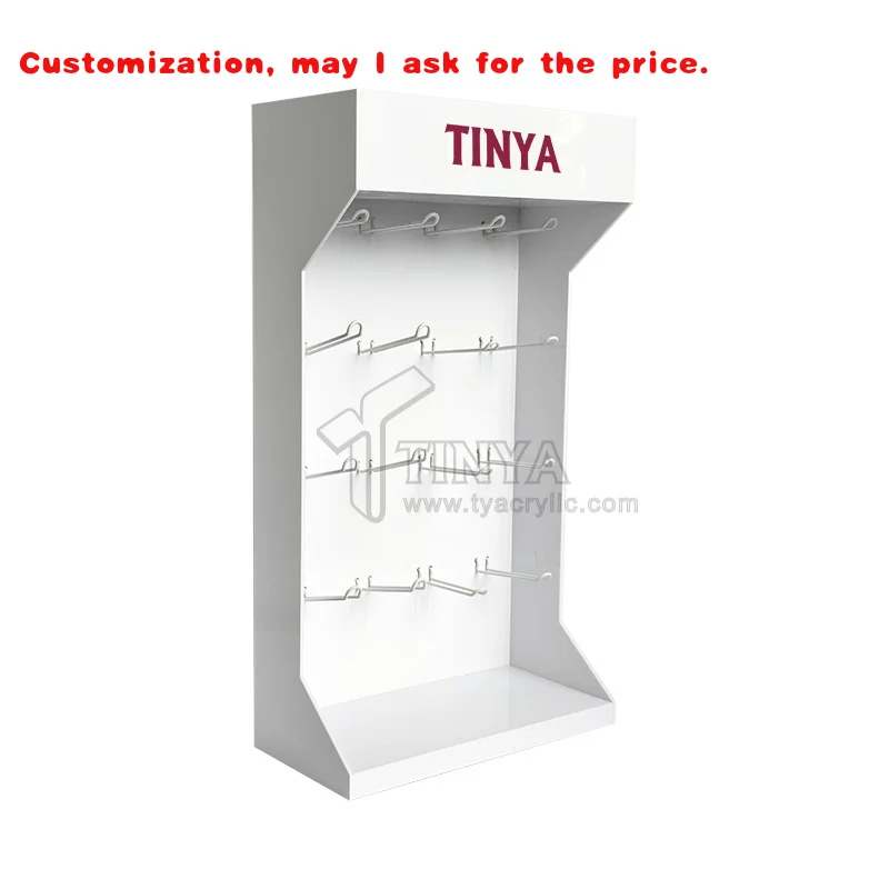 

custom.2025 New Trends Acrylic Cell Phone Display Cabinet with Hooks