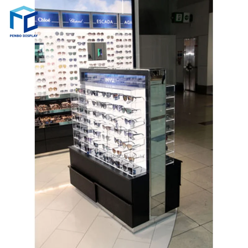 

2025customized.Nordic wood multilayer cabinet combination Sunglasses display showcase