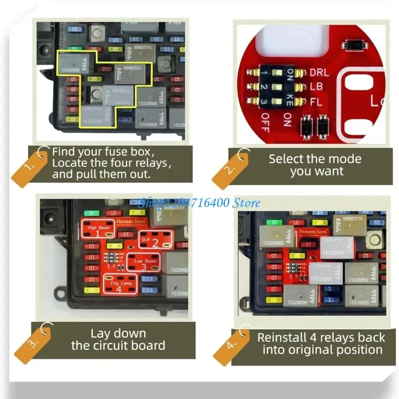 y1gd Easy Install Vehicle Daytime Running Light Circuit Board For 1500 2500 3500 Offering Improved Day and Night
