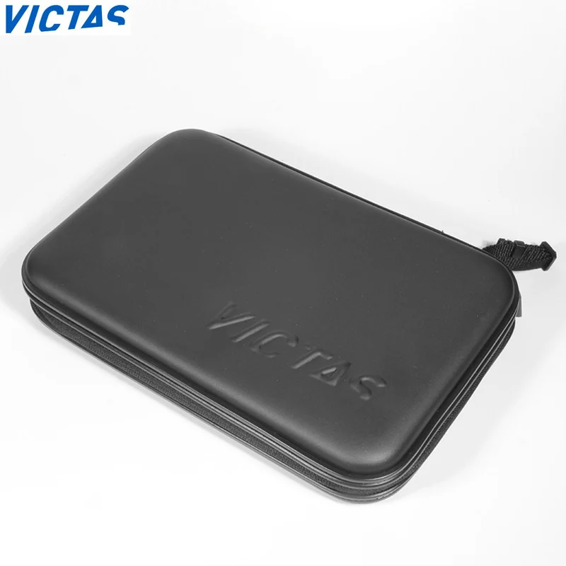 VICTAS Table Tennis Racket Case Hard Shell Ping Pong Racket Paddle Cover Storage Bag Durable Square Racket Covers For 2 Rackets