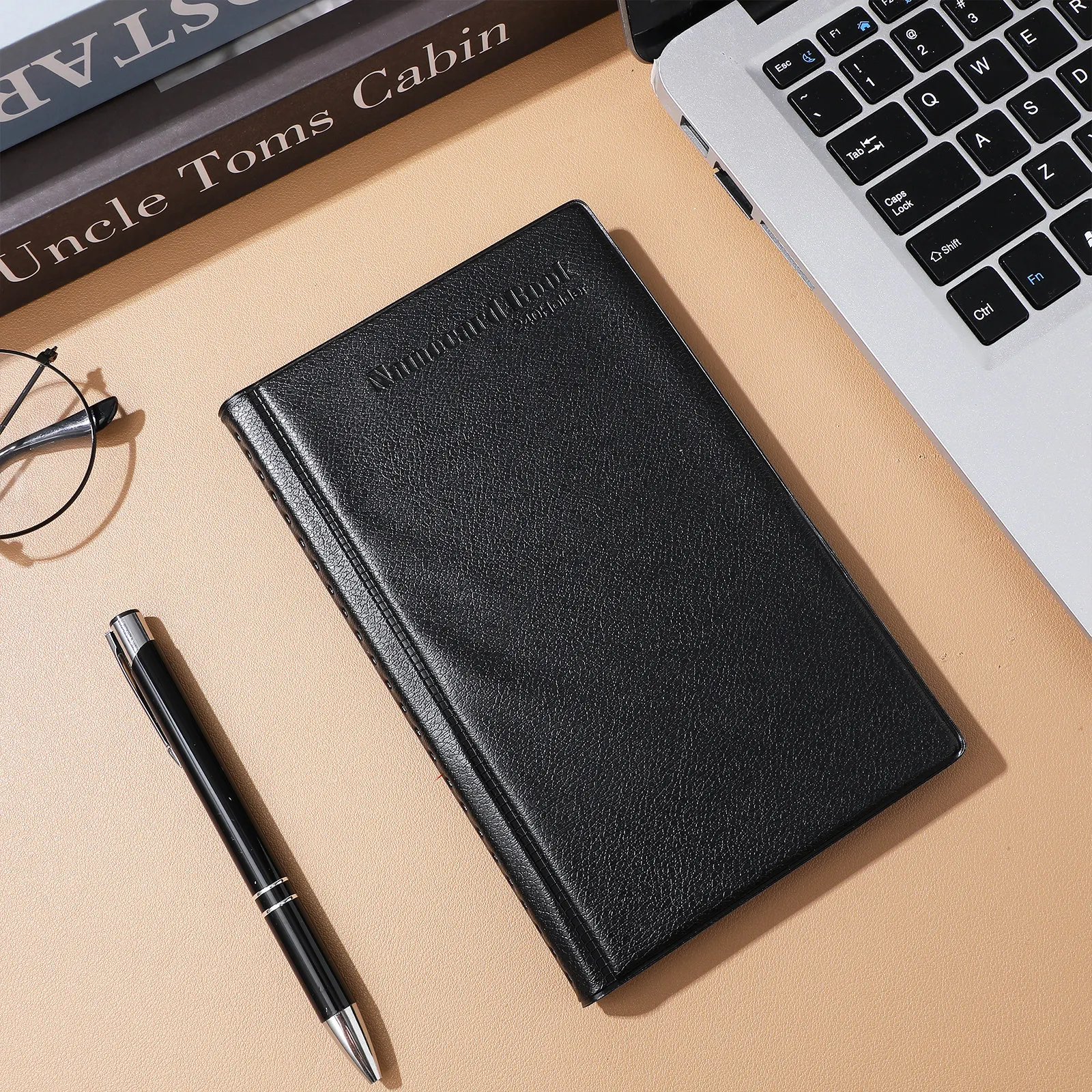 Business Card Book Large Capacity Business Card Organizer Holder 240 Slots Office Travel Photocard Binder Index Tabs