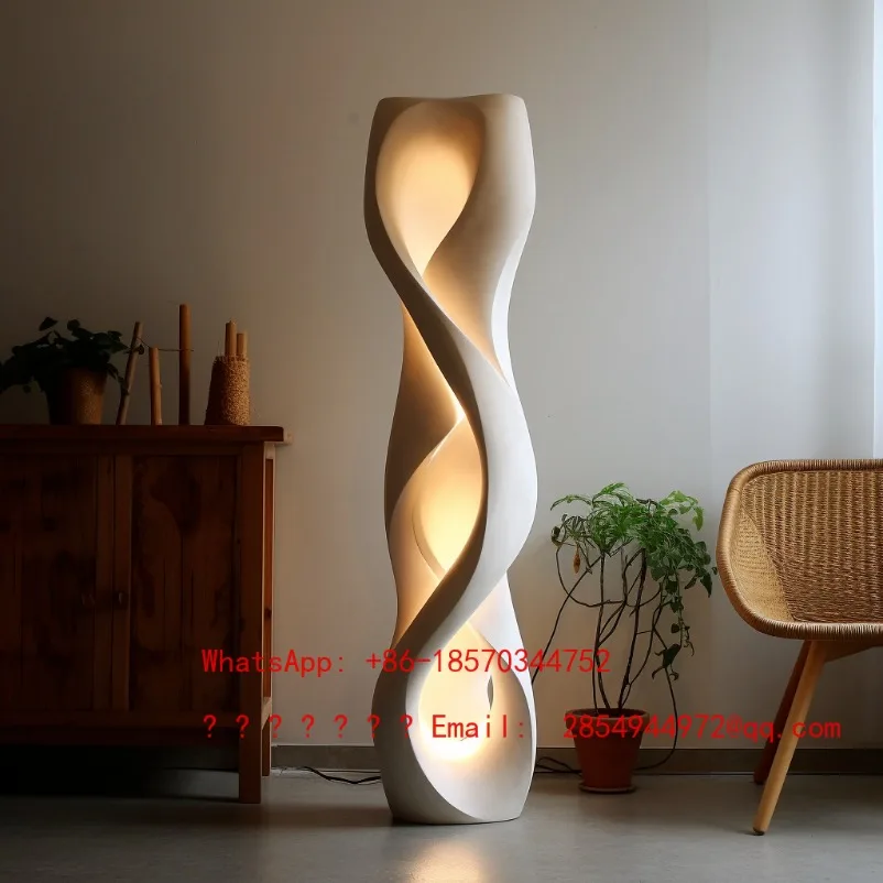 Hot Sale Special-Shaped Twisted Art Floor Lamp Creative Atmosphere Decor Light for Living Room Bedroom