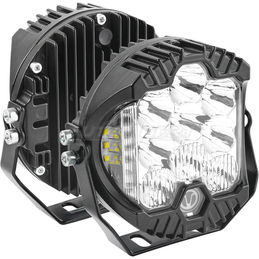 

5 5-Inch Round LED Offroad Lights, 50W Side Shooter Pods, Spot & Flood Beam, Fog & Driving Lights for Pickup Trucks, SUV, UTV, A