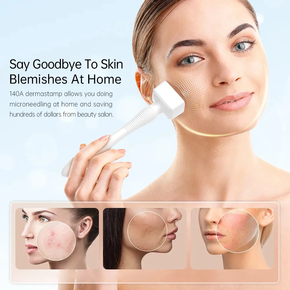Bestseller Derma Stamp 140 Nadeln Edelstahl-Nadel Derma Pen Einstellbarer Microneedling-Stift DRS 140A – Detail 6