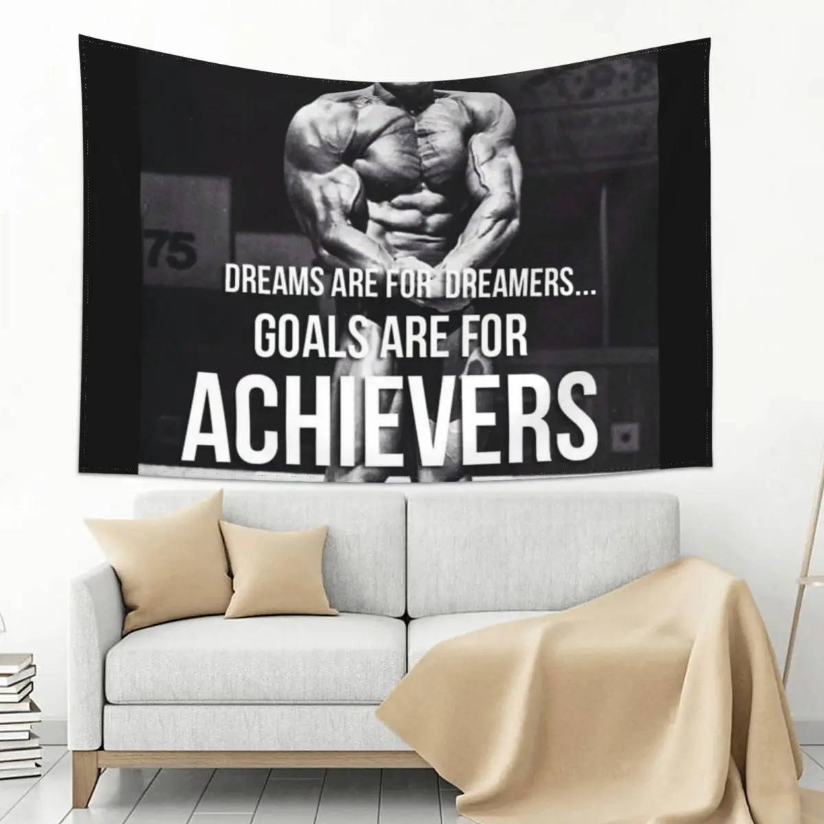 

Bodybuilding Inspirational Quote Tapestry Room Design Bedroom Decoration On The Wall Room Decorations Aesthetic Tapestry