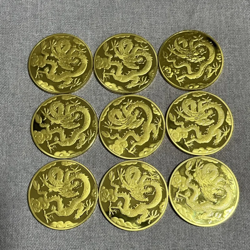 Zodiac Birth Year Gift Commemorative Medal Gift Lucky Fortune Dragon New Year Craft Fine Product