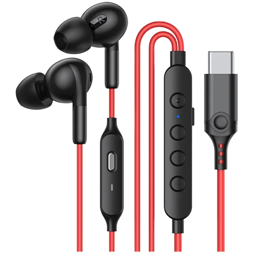 Wired Gaming Headphones with One-Touch Game Mode Activation Noise Cancellation Compatible with For IPHONE 16 and USB-C Phones