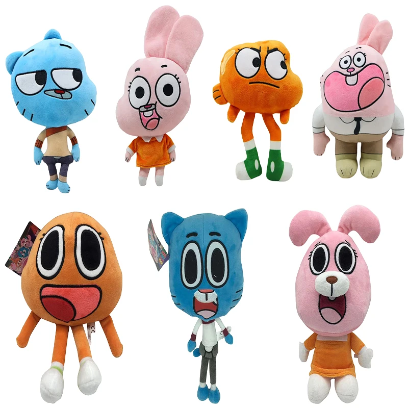 

Удивительные миры Гамбала, плюшевые игрушки, Дарвин Анаис Ричард, мягкие куклы, коллекционные плюшевые персонажи для фанатов