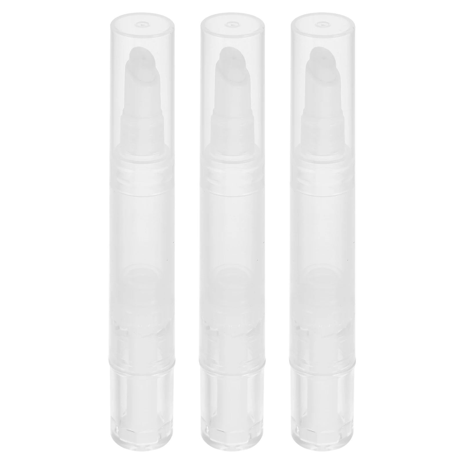 

3pcs Empty Lip Gloss Pen Compact Travel Makeup Twist Applicator Leakproof Foundation Nail Oil Refillable Cuticle Oil Pen