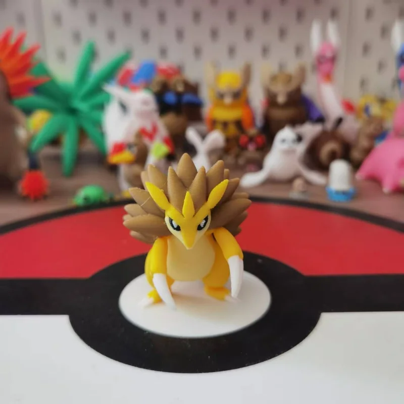 New Anime Sandslash Sandshrew Action Figure Proportion World 1:20 Diy 3dDPrinting Cartoon Character Desktop Statue Kids Gift Toy