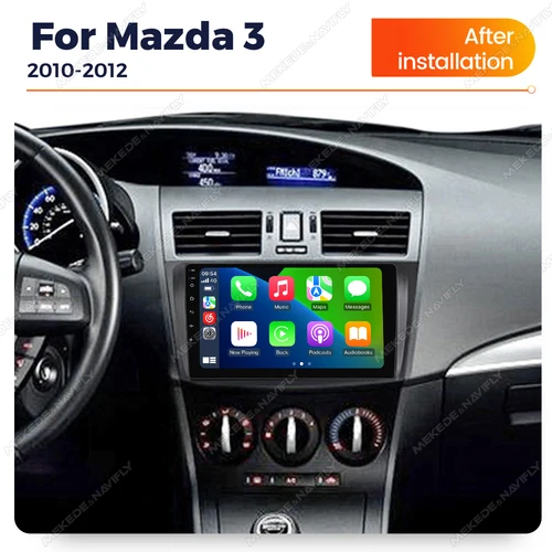 Imagen 2 del producto Autoradio para Mazda 3 II para Mazda3 BL 2010-2012 Android 14 Radio de coche reproductor Multimedia unidad principal inalámbrica Carplay Android Auto