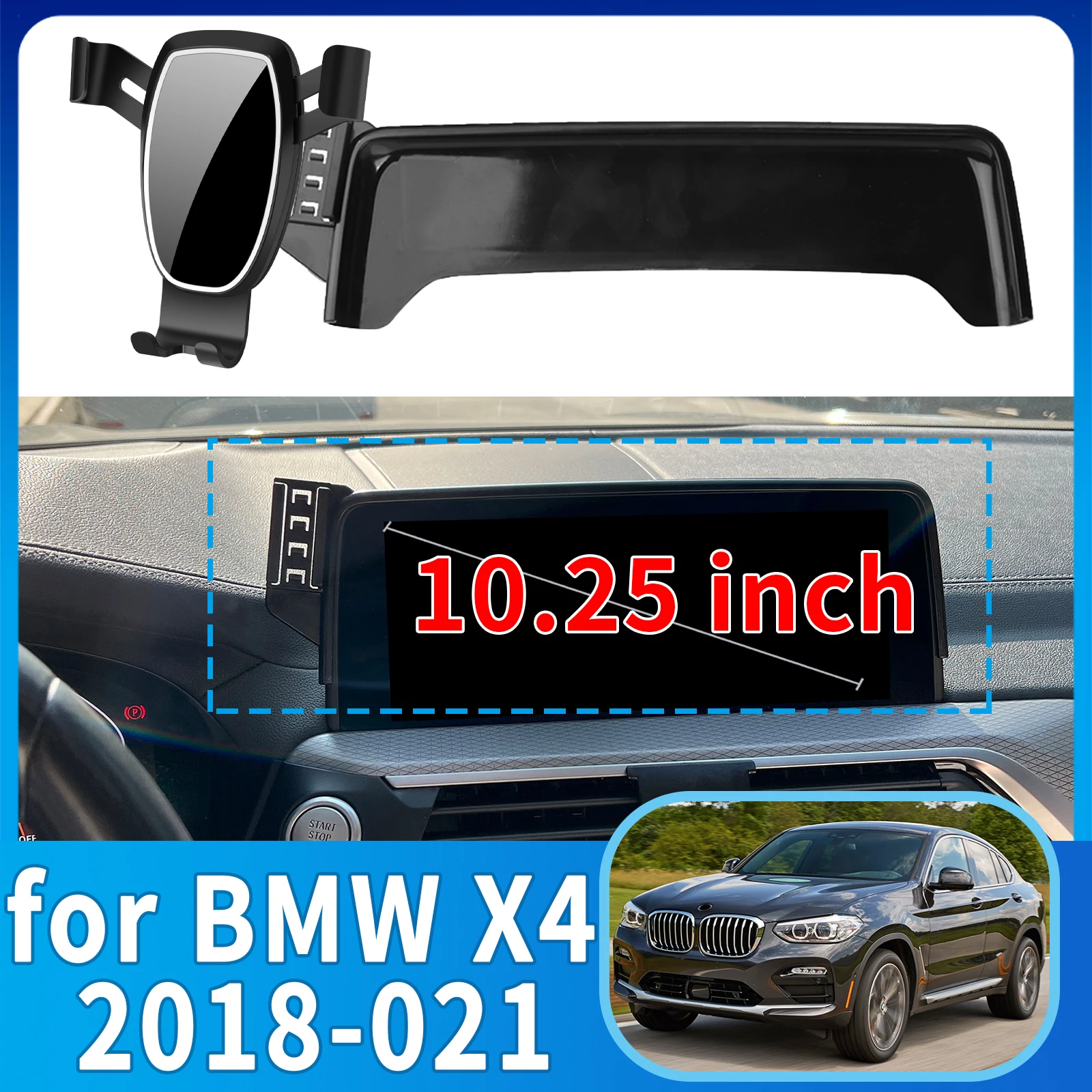

fit for BMW X4 2018 2019 2020 2021 ​​​​Anti-Shake Screen Base Phone Holder Mount Stand ​​ Dedicated Car​​ accessoires