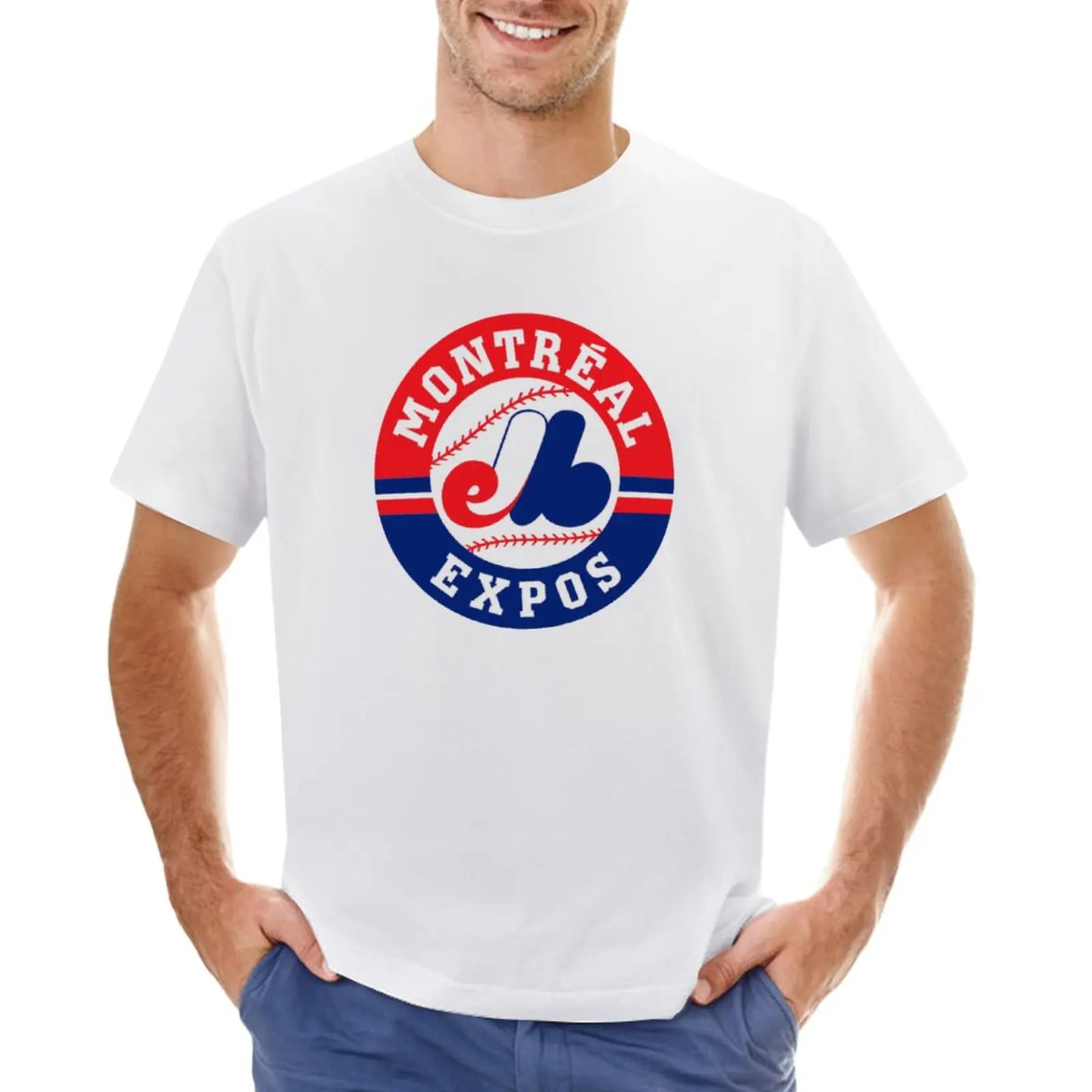 

Vintage Baseball - Montreal Expos T-Shirt oversized customs vintage clothes t shirts for men graphic