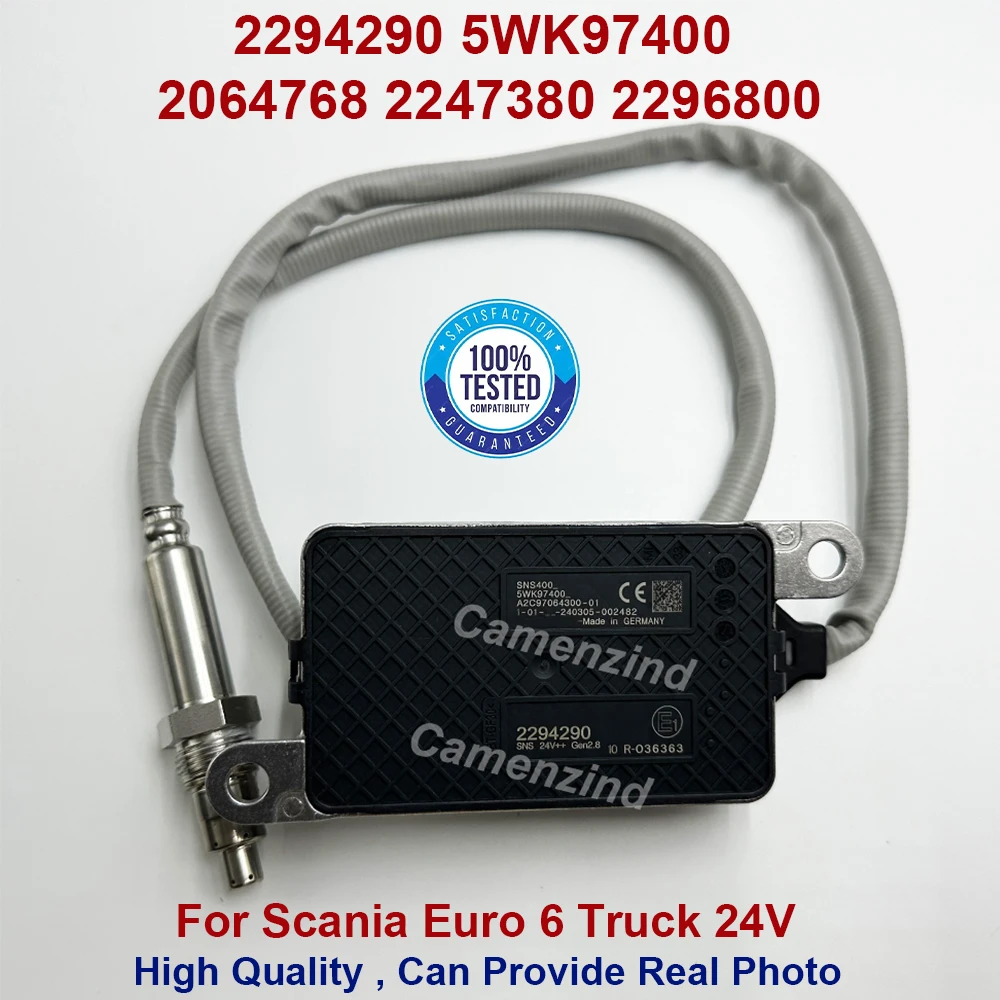 

2294290 5WK97400 High Quality Chips Probe Nitrogen Oxide Nox Sensor For Scania Euro 6 Truck 2064768 2247380 2296800 5WK9 7400