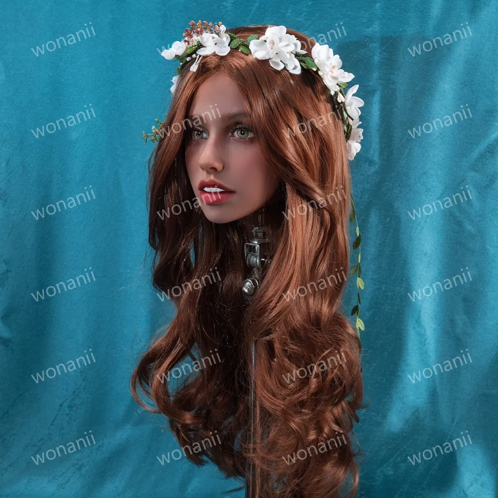 تصفيف الشعر لشخصيات الرسوم المتحركة، تعرض نماذج الرأس الأنثوية، إرسال قطع الشعر بشكل عشوائي، واقعية للغاية، مادة TPE، ناعمة