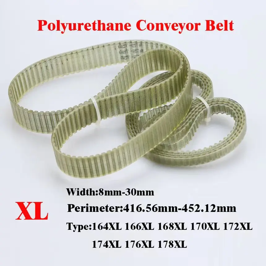 

5.08mm Pitch Polyurethane PU Steel Wire Cogged Synchronous Timing Belt 164XL 166XL 168XL 170XL 172XL 174XL 176XL 178XL
