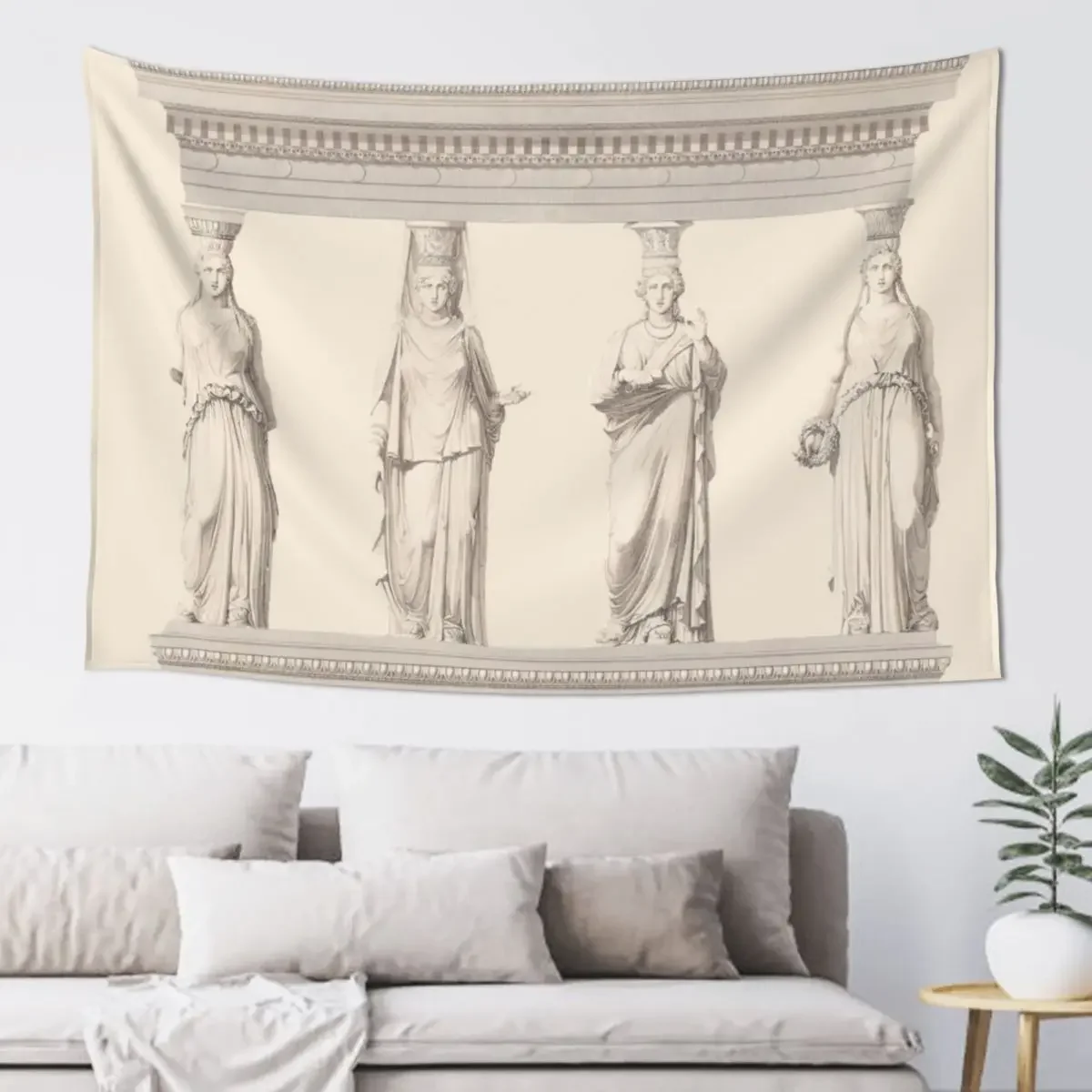 The Erechtheion in Athens Tapestry Aesthetic Room Decor Carpet On The Wall Decoration Wall Tapestry