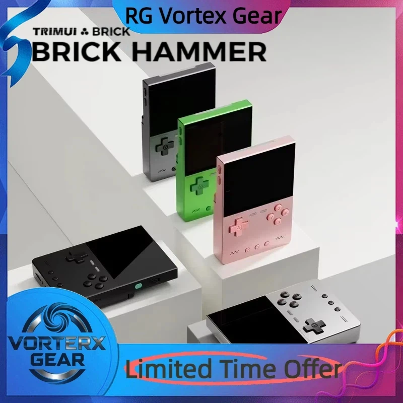 

Игровая консоль Vortex Gear Trimui 3,2-дюймовый бестселлер с металлической пластиной, аркадная удобная ностальгическая ретро-система Linux, игровая консоль