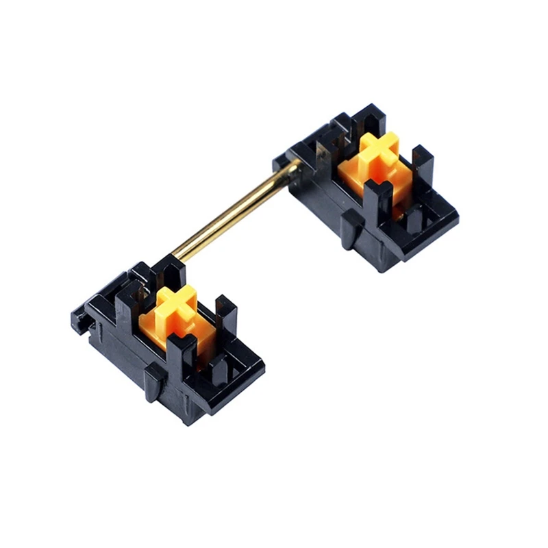 メカニカルキーボード用に取り付けられたスタビライザー,60 64 68 84 87 96 104,メカニカルキーボード,チェリー,スタビライザー,6.25u 2u 7u,金色の鋼線