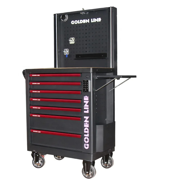 Digital Lock Cabinet with Caster Trolley Tool Sets  Boxes Garage Tool Cabinet with Tool Sets