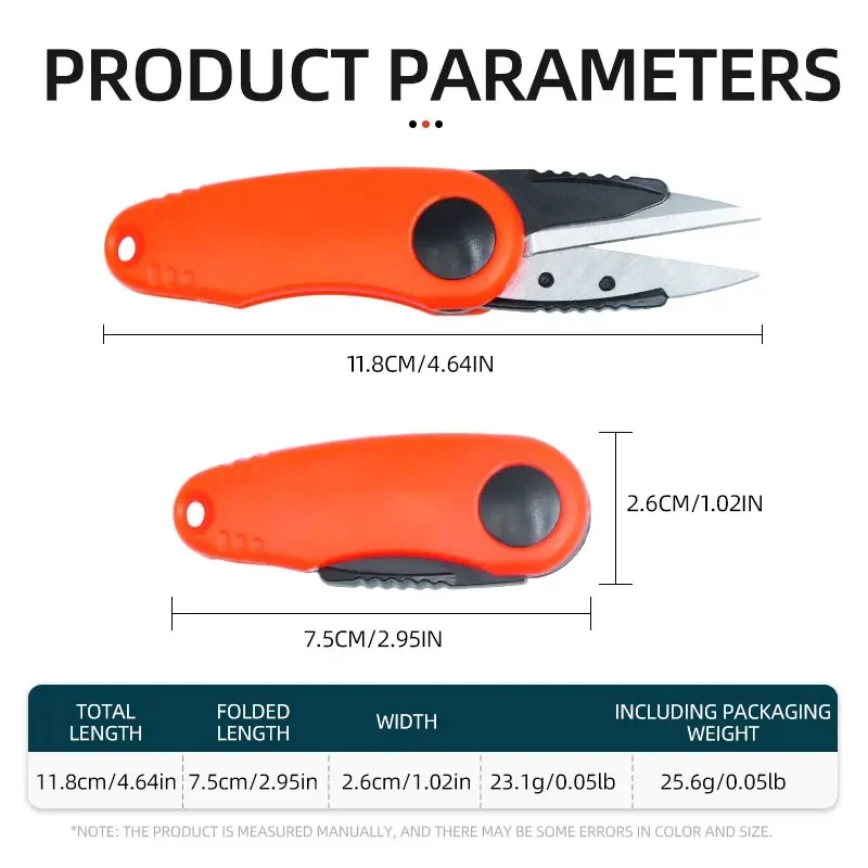 1/2/3pcs Folding Scissors Stainless Steel Scissor Multifunction Fishing Line Cut Clipper Shrimp-Type Fishing Tackles Pesca
