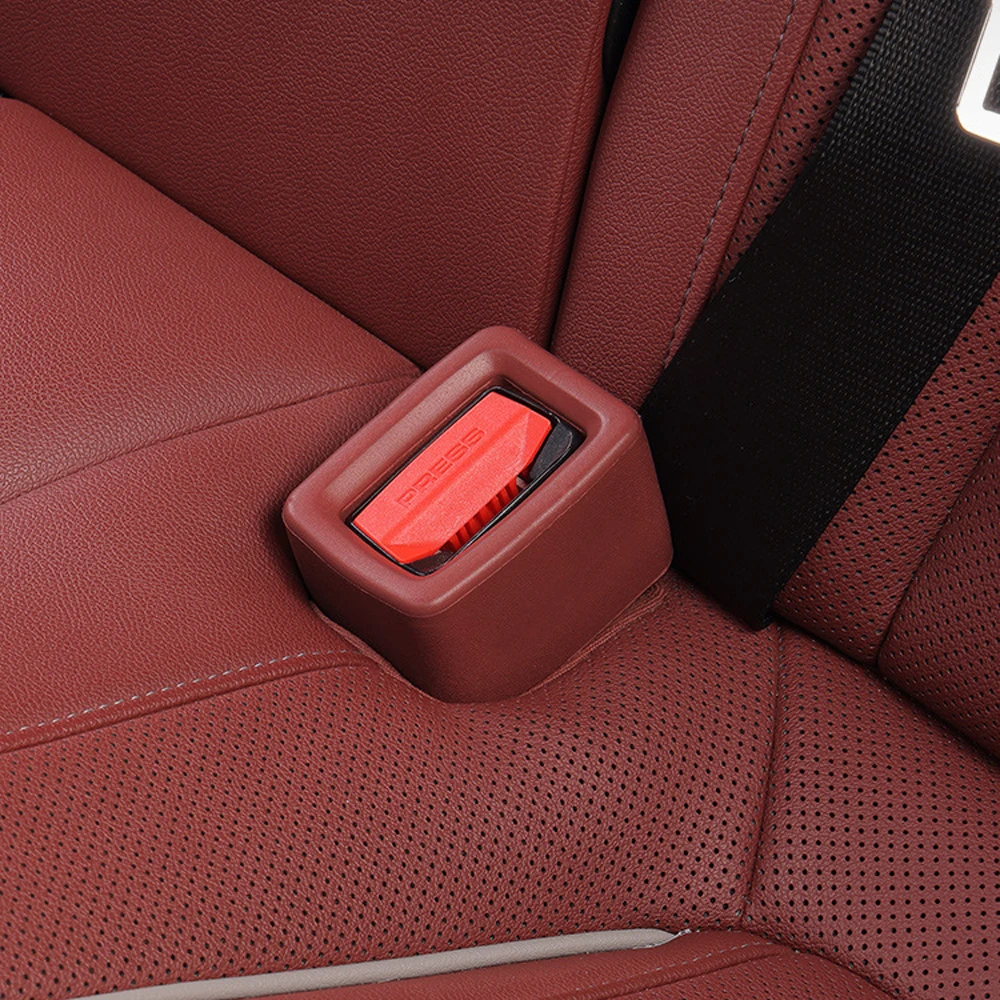 Universal Car Seat Belt Protective Cover Car Silicone Seat Belt Anti-collision Buckle Covers Car Accessories