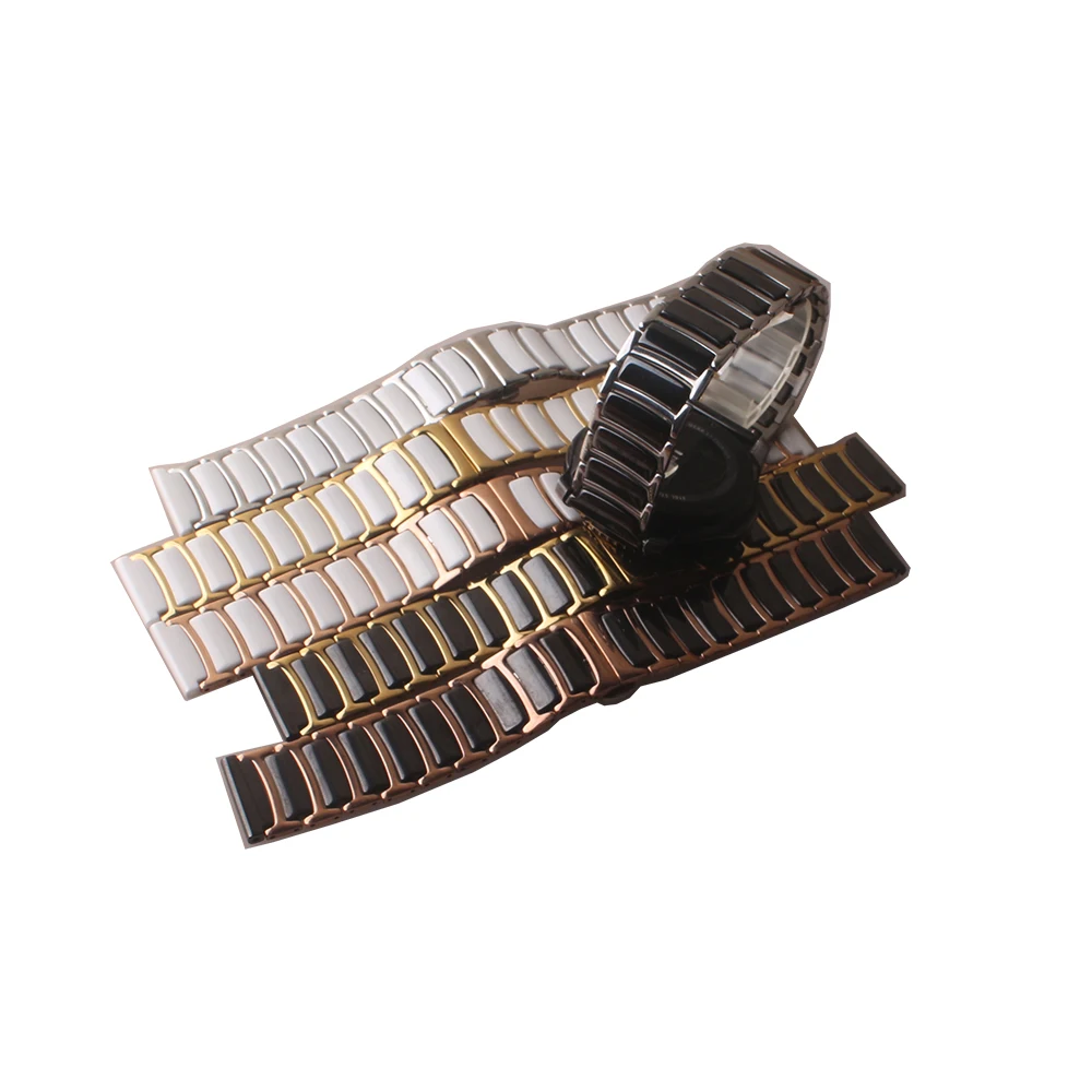 

High Quality Watchbands Ceramics parts Straps Bracelets 18mm 20mm 22mm Fit Samsung Gear Frontier Smart Watches quartz wristbands