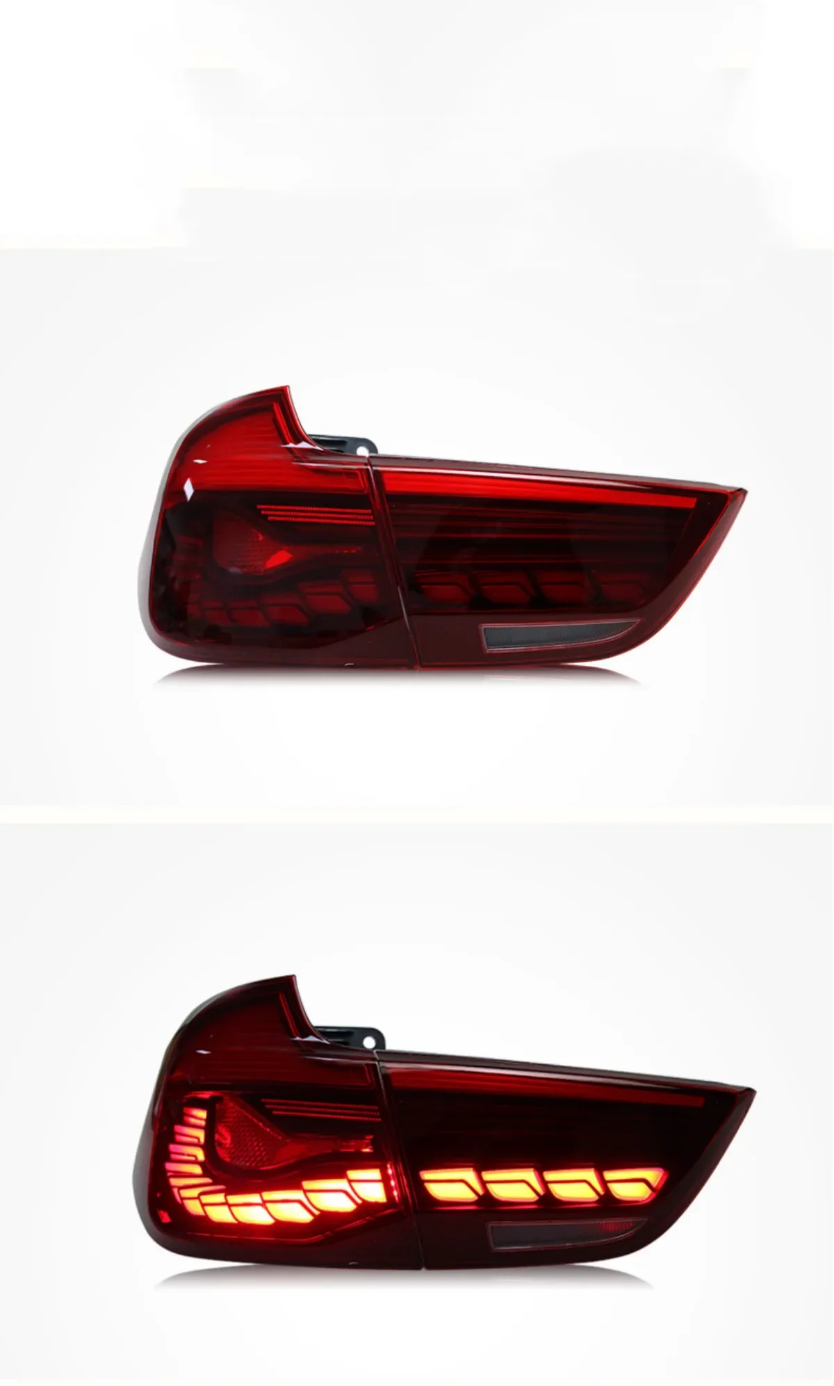 

A pair Led Rear Lamp Tail lamp Taillight Brake Reverse light Warning Lamp Turn signal for BMW 3 series GT F34 modified M4