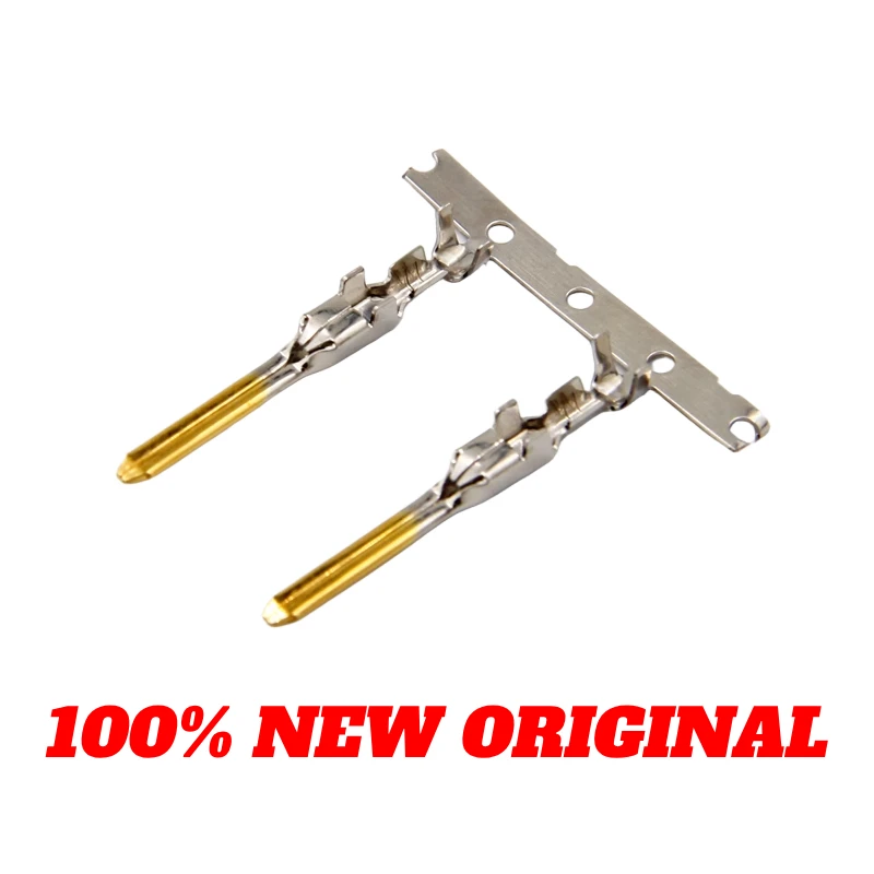 100PCS 175285-2 Connector Contact,Tab,Component-to-Wire,Gold,Wire & Cable,15 A,Dynamic 3000 Series,175286-2 Male Terminal