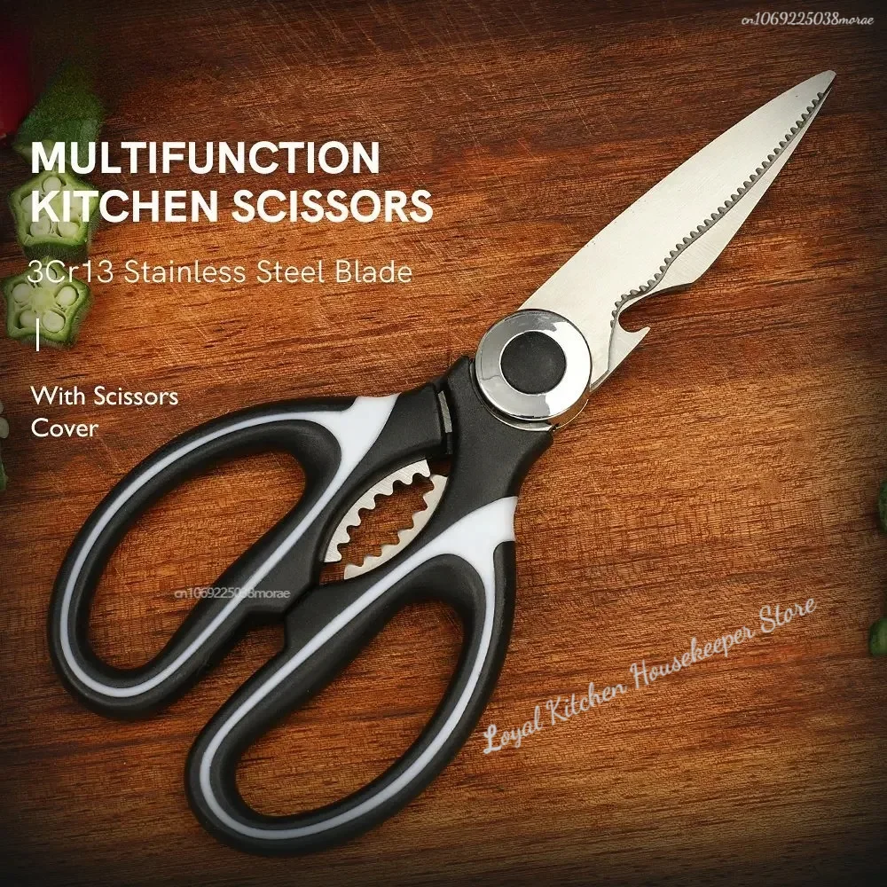 Tijeras De Cocina multifuncionales con mango De plástico, Tijeras De Cocina De acero inoxidable, Tijeras De Cocina para huesos De pollo, Jahж......цы