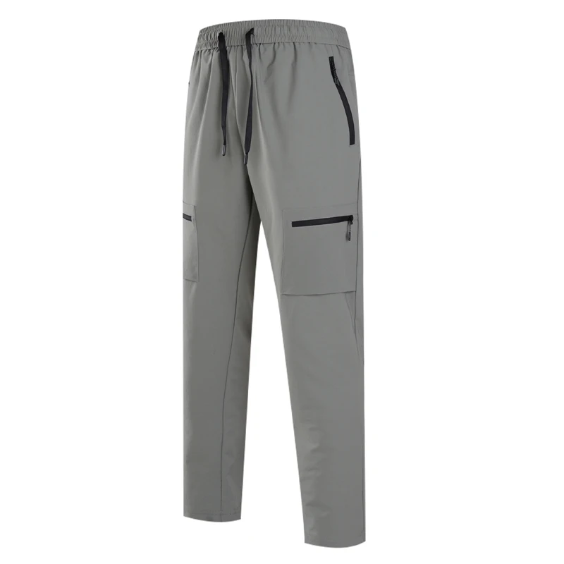 

Training Running Trousers Breathable Workout Jogging Outdoor Zipper Pocket Sweatpants Quick Dry Fishing Fitness Long Pants