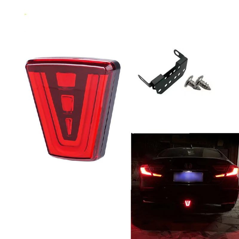 

Universal LED Brake Indicator Iight F1 V brake light Car Reverse Stop Safety Signal light Suitable For Cars And Motorcycles