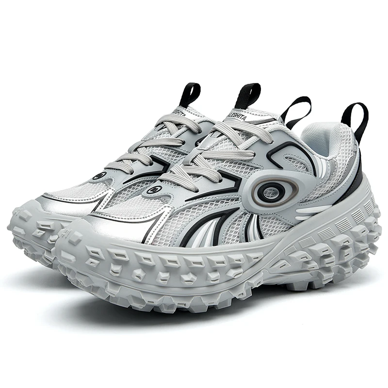 

Thick bottom non-slip mesh casual tires old dad tide shoes couples versatile height increase sports running shoes