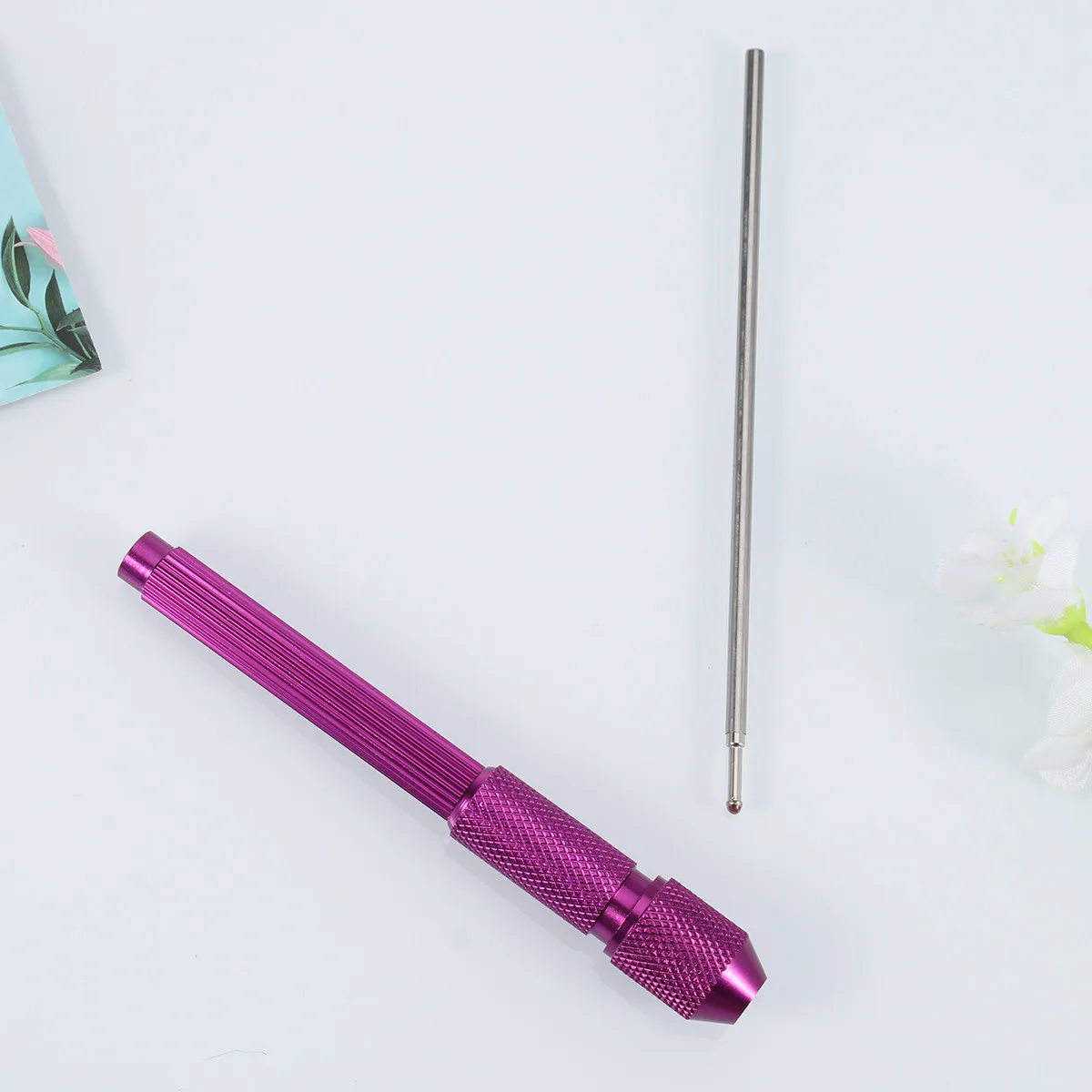 

20Pcs Tattoo Pen Cores Skin Marker Doodler Fine Tip Supplies Pre Piercing Accurate Lines Purple Holder