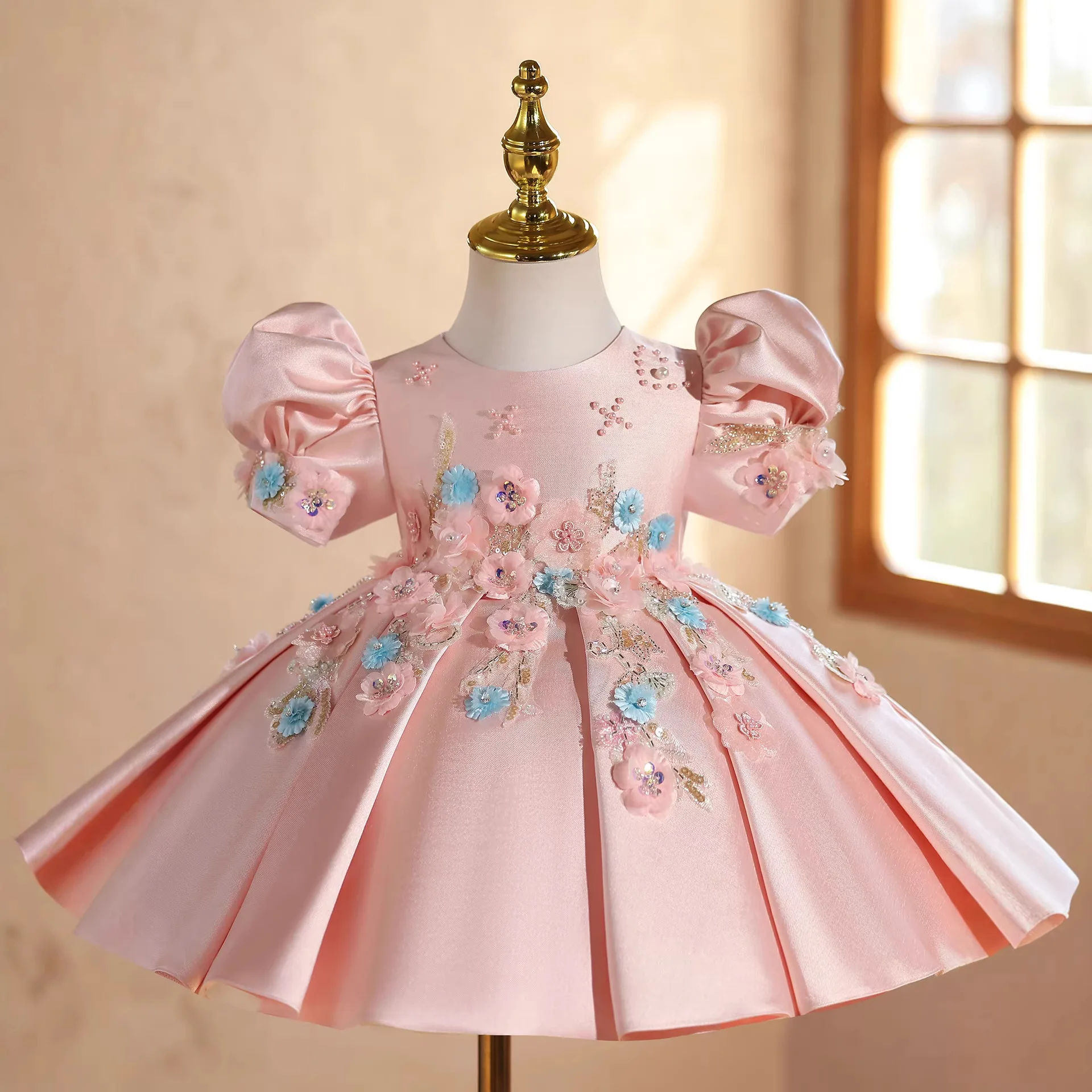 

Платье для девочек на свадьбу, бальное платье принцессы, элегантное детское платье для выступлений на фортепиано g522