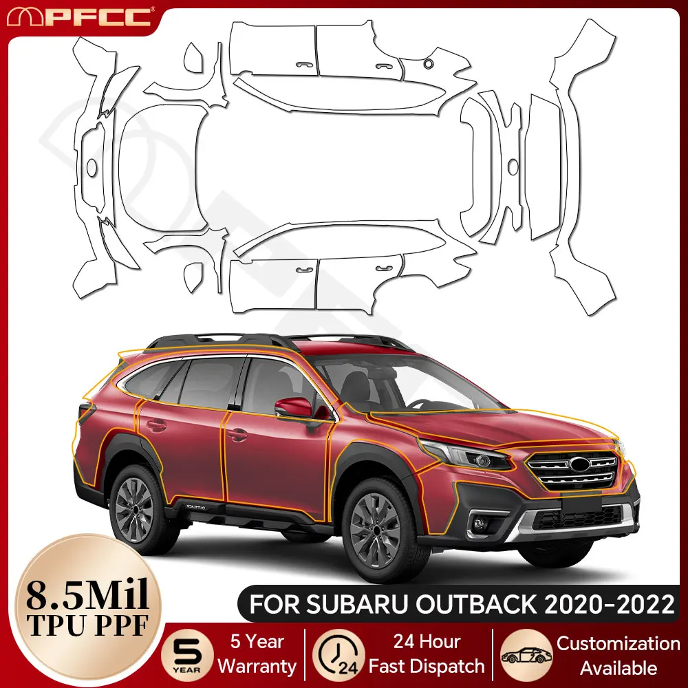 

For Subaru Outback 2020 2021 2022 TPU Paint Protection Film Car Body Clear Bra Pre-cut PPF Anti-Scratch Invisible Resistant Kit