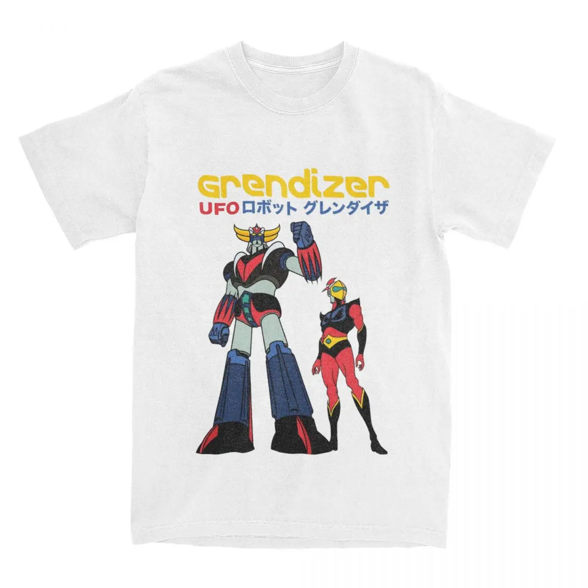 Men Women UFO Robot Grendizer Goldorak T Shirts Merch Pure Cotton T-shirt Clothing Vintage Tees Printed